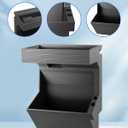 Center Console Tray Manager Storage Box Divider Compatible with Ford F-150 2017-2020, Armrest Hidden Storage Manager Accessories Lighting Pass-Through Design