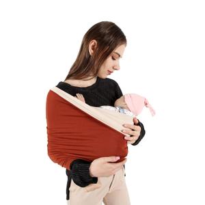Zoberlo Baby Carrier, Unisex, Easy to Wear Multi-Functional. Suitable for Newborns to Toddlers 8-35 Lbs. (Caramel)