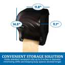 San Jamar Ocean Essence Tear-N-Dry Paper Towel Dispenser, Storage Solution for Bathroom and Kitchen, 14.44" x 11.75" x 9.13", 1 Count, Black Pearl