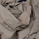 ULTCOVER Rectangular Patio Heavy Duty Table Cover - 600D Tough Canvas Waterproof Outdoor Dining Table and Chairs General Purpose Furniture Cover Size 111L x 74W x 28H inch (Brown)