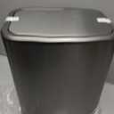 Stainless Steel Bathroom Trash Can with Swing Lid,4gallon Small Metal Garbage can Trash Bin Wastebasket for Office Bedroom Powder Room (Silver)