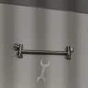 NearMoon Adjustable Shower Arm Universal Connection, Extension Arm, Adjust Angle to Upgrade Shower Experience, Easy to Install, Anti-leak (11 Inch, Brushed Nickel)