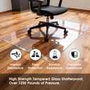 Elasticity Clear Chair Mat 40" x 60" - Transparent Protective Floor Mat for Hardwood & Tile Floors, Home & Office Rectangle Hard Floor Protection Mat