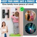 90 Degree Flip Barn Door Lock, Sturdy 304 Stainless Steel Gate Latch, Home Security Sliding Door Lock Best for Barn, Bathroom, Bedroom, Cabinet, Garage, Garden, Fence (Long Black-1pc)