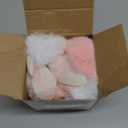 VitalCozy 8.2ft Easter Decorations Garland Cute Short Plush Bunny Garland Felt Ears Easter Banner Decorations for Spring Holiday Party Tree Wall Fireplace Mantle Home Indoor Outdoor Spring Decor (White and Pink)