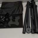 Projector Stand Tripod Adjustable, Laptop Height from 23.5 to 46.5 inches with Gooseneck Phone Holder, Floor for Office, Home, Stage, Studio, DJ Racks Holder Mount, 23.5inch-46.5inch (Black)