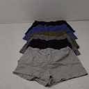 Men's Tag Free Knit Boxer Shorts, Relaxed Fit, Moisture Wicking, Assorted Color Multipacks 6 PCS XL