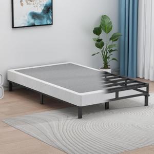 UOMEUR 2 Inch Low Profile Box Spring for Twin, 2000lbs Heavy Duty Metal Mattress Foundation Support with Easy Clean Fabric Cover,Non-Slip/Easy Assembly/No Noise