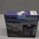 10x42 ED Binoculars for Adults High Powered with Phone Adapter, Waterproof Binoculars with ED Lenses, Super Bright Clear for Bird Watching, Hiking, Cruise Ship, Wildlife Viewing and Outdoor Activities (Normal, Silver)