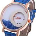 10 Pack Wholesales Women's Leather Watch Quicksand Bracelet Ladies Dress