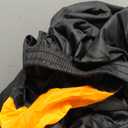 Riakrum Full Car Cover Waterproof All Weather for Automobiles Windproof Cover Rain UV Protection Sun Scratch Resistant Outdoor Universal(Fit Sedan Length (194-208'') 59'' H,Black, Orange)