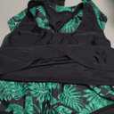 Aleumdr Womens Athletic 3 Piece Tankini Swimsuits with Shorts Swim Tank Tops with Sports Bra and Boy Shorts Bathing Suits, L