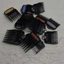 Wahl Genuine SECURE-SNAP® Guide Comb Set with Colored Metal Clips and Guard Organization Caddy, 12 Full Size Attachment Guards from 1/ 16” to 1” for Increased Cutting Performance Grey - 3291-300