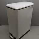 Home Zone Living 13 Gallon Kitchen Trash Can with Dual Compartments