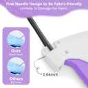 Stitch Gun for Clothes - Handheld Micro Stitch Tagging Gun Quick Clothing Fixer with 2,000 Black Fasteners & 2,000 White Fasteners & 6 Needles & 4 Brooch Pins, Easy Stitching Tool Fabric Gun