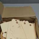 SmartSign (1000-Pack) Blank Manila Tags - Size #7, 5.75" x 2.875", 10-Point Cardstock, Write-On Paper Hang Tags with Reinforced Fiber Patch, for Shipping/Retail/Craft