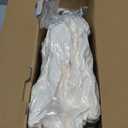 Heated Throw Blanket, Faux Fur Cozy Heating Blanket with Overheat Protection, 1/2/4/6/8 Hours Auto-Off 10 Heat Level, Machine Washable (50x60 Inches, Cream White)