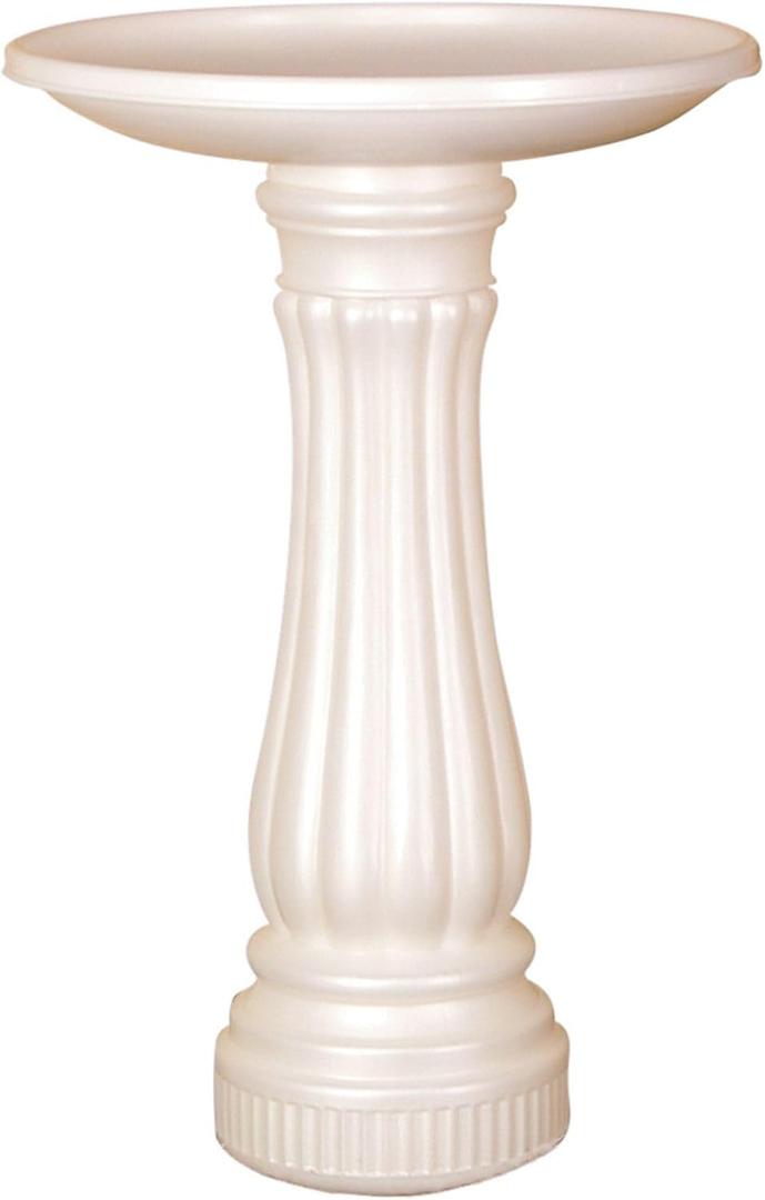 Union Products 61010 Round Bird Bath, White