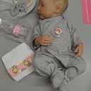 SCOM Realistic Reborn Baby Dolls - 18 Inch Real Life Baby Girl, Lifelike Doll with Squishy Weighted Body, Newborn Baby Boy with Full Vinyl for Kids Age 3 4 5 6+ Gift