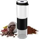 Compact Portable Electric Coffee Grinder,Features a Built-in 1300mAh Rechargeable Battery, Adjustable Grind Settings for Coffee Beans/Grains,Portable Coffee Grinder for Home,Camping and Travel Use