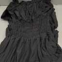 Scarlet Darkness Renaissance Dress Women Pirate Halloween Witchy Cosplay Overdress with Pockets (Small, Black)