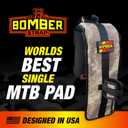 Bomber Strap Patented Single-Bike Tailgate Pad (Desert Camo) | Magnetic Buckles, Unobstructed Backup Camera, Universal Fit for All Trucks, Full Hitch & Tailgate Access, Quick Install