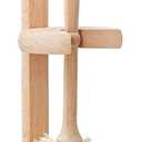 Toilet Bowl Cleaner Brush with Holder, 14 Inch Extra Long German Beechwood Handle, Strong Hemp Bristles, Ceramic Drip Tray, Biodegradable