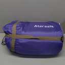 Atarashi Camping Sleeping Bag- 4 Seasons for Adults, Light, Warm, Extra-Large with Compression Sack- Great for Hiking, Backpacking & Outdoor Adventures (A5 Purple/Wide(40''x87''))