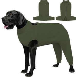AOFITEE Extra Large Dog Recovery Sleeve, Dog Recovery Suit for Hind Legs, Anti Licking Rear Leg Sleeve for Female Male Dogs, Wound Cover for Rear Leg and Abdomen, Dogs Cone Alternative