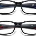 LKEYE Sport Reading Glasses Men Photochromic Lens Blue Light Blocking Computer Reader Wide Style Spring Hinge Eyeglass LK6082