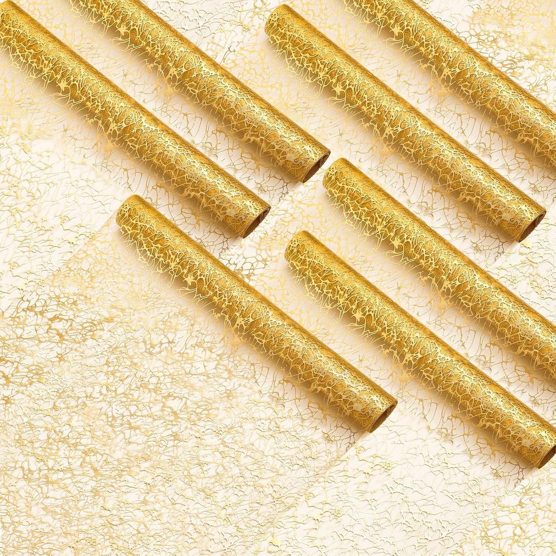 Chumia 12 Pieces Gold Table Runner 12 x 85 Inch Sequin Glitter Table Runner Roll Metallic Thin Mesh Fabric Decor for Christmas Xmas Party Wedding Bridal Shower Birthday Baby Shower Party Supplies