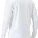 NAVISKIN Men's Rash Guard Shirts UPF 50+ Sun Protection Long Sleeve Shirts Quick Dry Lightweight (White, XXL)