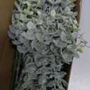 Floroom Artificial Flocked Eucalyptus Stems Faux Greenery Spray, 18pcs Best Filler Fake Plants for DIY Wedding Bouquet Centerpieces Arrangement