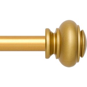 Standard Decorative Curtain Rods for window 30 to 55, 3/ 4 inch Adjustable Curtain Rods，Heavy Duty Drapery Rods, Gold