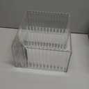 STORi Stackable Clear Plastic CD Organizer with Rubber Feet | Rectangular Jewel Cases Holder Perfect for Theatre Room | Holds up to 30 CD Cases | Made in USA