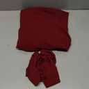 ANRABESS Womens 1/2 Sleeve Beach Wedding Guest Maxi Dresses 2025 Fall Wrap V Neck Boho Floral Flowy Slit Long Summer Dresses (Large, Red)