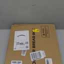 Corner Bread Box for Kitchen Counter, Bamboo Wood Black Bread Box, Large Capacity Bread Storage Bin with Acrylic Wavy Door Panel (Black, Medium) 