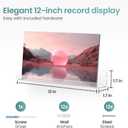 12-Inch Clear Acrylic Vinyl Record Shelf Wall Mount, 8-Pack Floating Album Display for Vinyl Records, Books, and Dcor  Perfect for Living Room, Bedroom, Bathroom, or Kitchen,