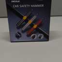 Safehammer - 2025 Upgraded Safe Hammer Glass Breaker Under Water, Car Hammer Seatbelt Cutter Window Breaker Emergency Escape Tool, Safehammer Glass Breaker for New Cars (3PCS) (Red & Black & Silver)