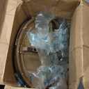 Napa Solid Wood Farmhouse Rustic Round End Side Living Room Table, Nightstand 26" W x 26" D x 25" H