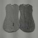 SwaddleMe by Ingenuity Compression Baby Swaddle Pod in Velboa, Two-Way Zipper for Easy Diaper Changes, Improves Sleep & Calms Startle Reflex, 0-2 Months, 1.0 TOG, 2-Pack - Clouds & Stars