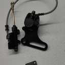 HIAORS Rear Brake Assembly Master Hydraulic Cylinder Caliper with Replaced Disc Brake Pad Coolster 15MM Wheel Axle for SSR 125cc 110cc Dirt Bike Pit Bike KLX BBR CRF TTR SDG 107 50cc 70cc Part