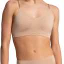 Capezio Women's Seamless Clear Back Bra With Transition Straps (L)