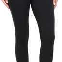 YUNOGA Women's Ultra Soft High Waisted Seamless Leggings Tummy Control Yoga Pants (Black, M)