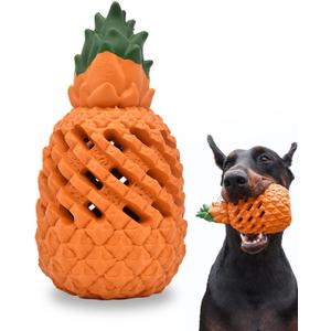 Pineapple Dog Chew Toys - Indestructible for Large Aggressive Chewers (7" XL-Large)