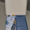 Yoofoss Pack and Play Sheets Fitted, Mini Crib Sheets 2-Pack for Pack N Play Mattress, Stretchy Playard Sheet, Soft and Breathable Blue Rocket