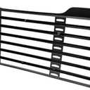 KUAFU Front Grille Compatible with 2002-2022 Freightliner M2 100 106 112 A1714787001, A1714104001 Bumper Upper Radiator Hood Mounted Grill Without Bug Screen Painted Black