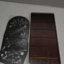 Vinyl Record Storage, Record Holder for 70-100 LP, Solid Pine Wood Vinyl Holder Record Stand, Sturdy Organizer Display Shelf for Collectibles, Album Covers, Magazine File, Books, Picture Ledge, Decor (Brown)