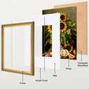 Eletecpro 16x24 Picture Frames Set of 2 with Clear Acrylic Cover, Gold