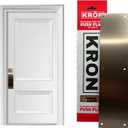 Door Push Plate, 4 x 16 Metal Plate with Screws for Wood or Metal Doors, Door Protection with Pre-Drilled Holes and Commercial Grade Screws - Satin Nickel